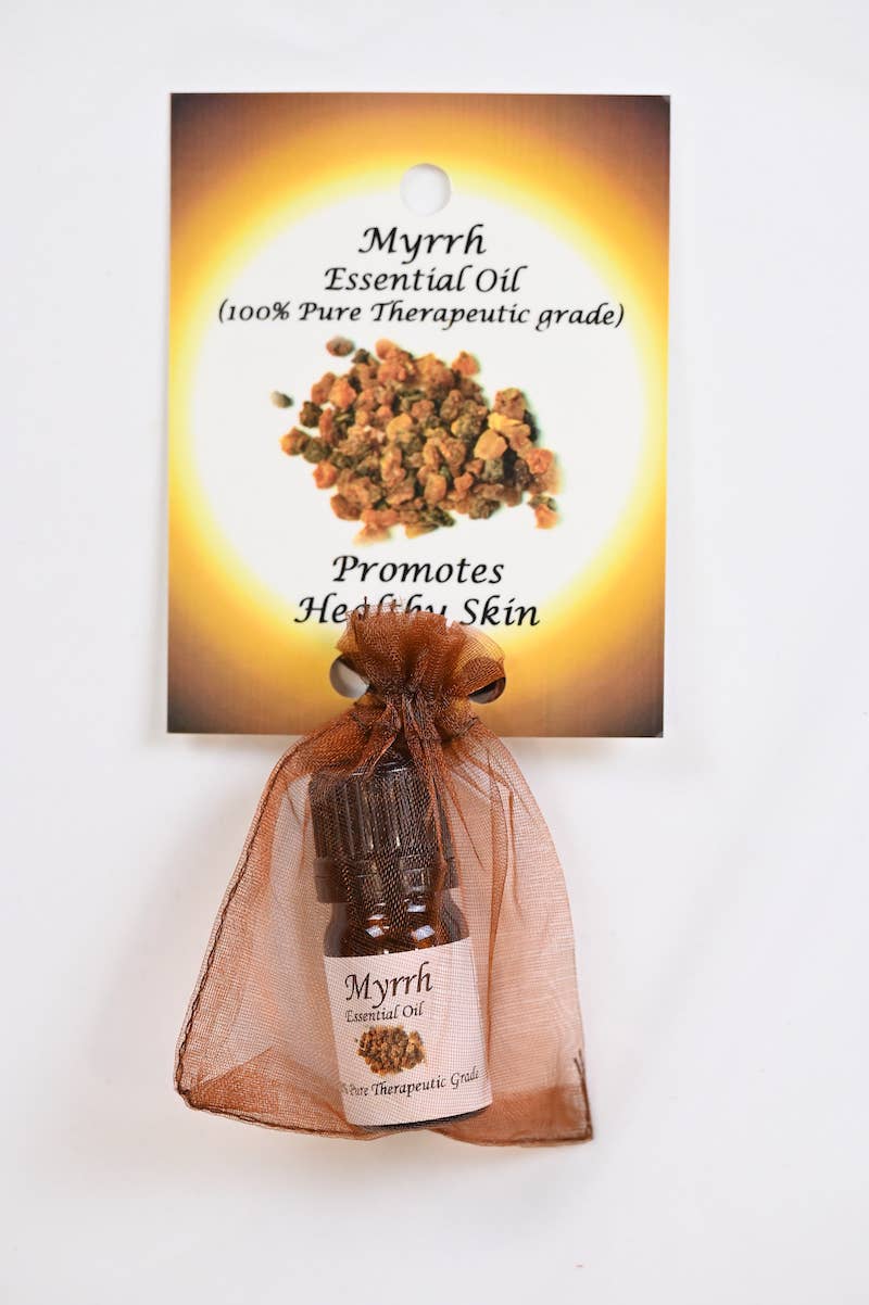 Myrrh Essential Oil with Beautiful Diffuser Flower 5ml