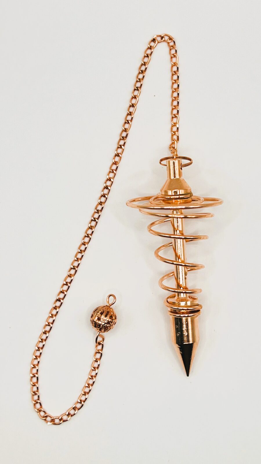 Spiral Metal Pendulum Copper