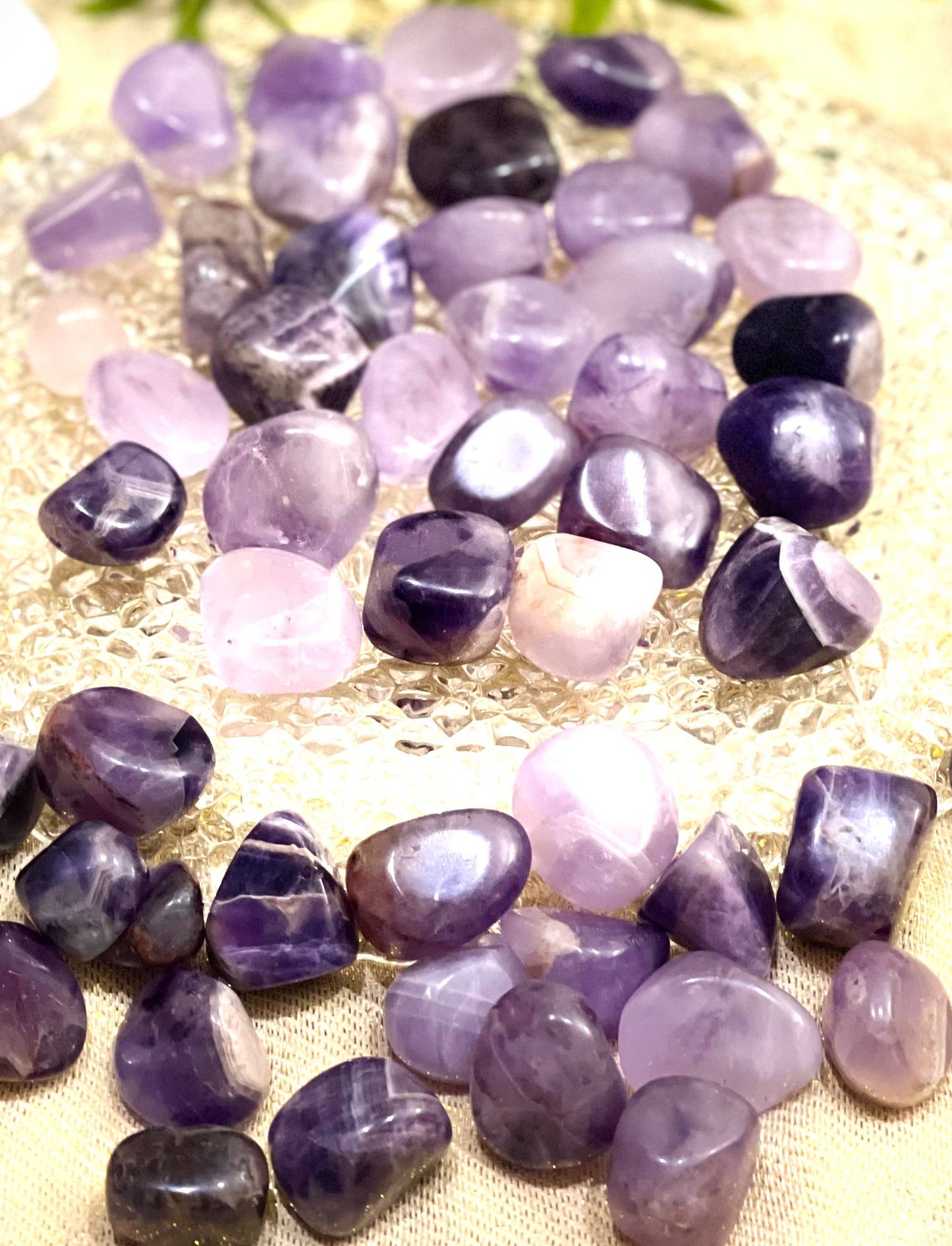 Natural Amethyst Tumbled Stone - 1Lb