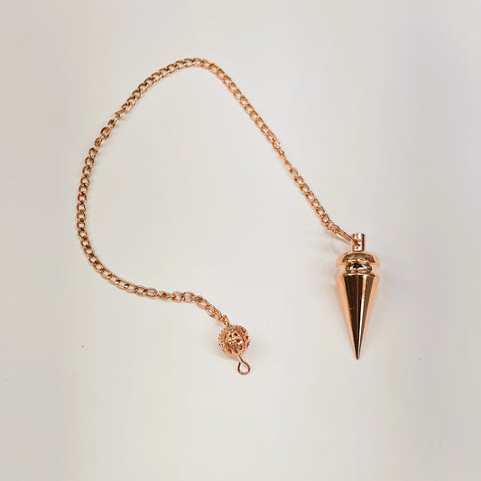 Solid Cone Metal Pendulum Copper