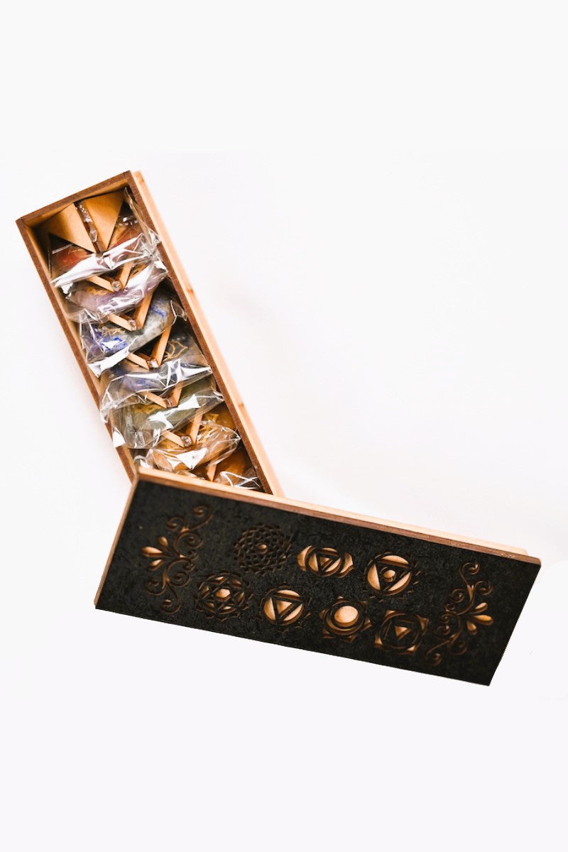 Chakra Symbol Engraved Box