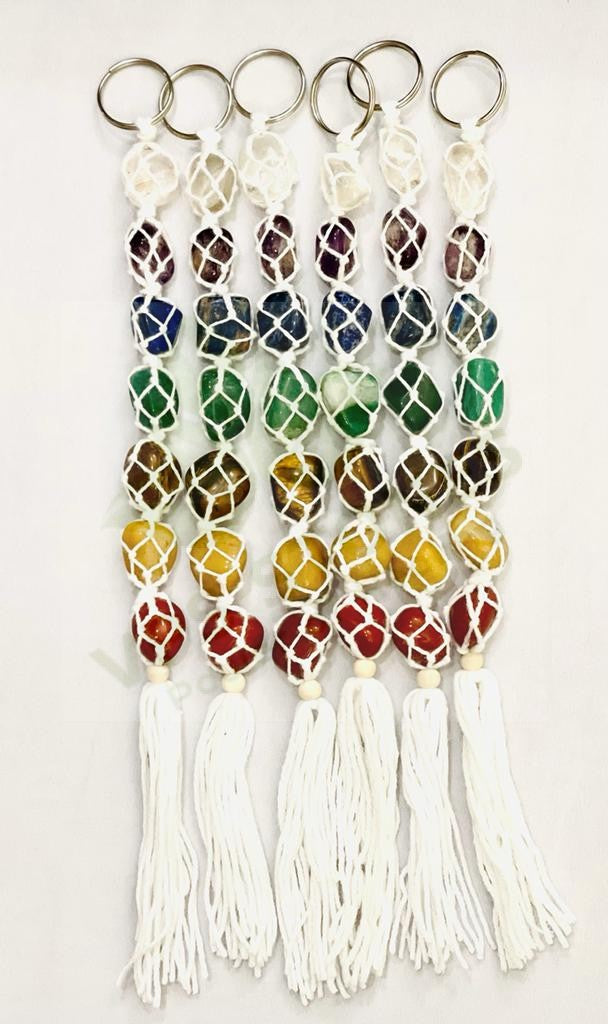 White Thread Chakra Natural Gemstone Hanging