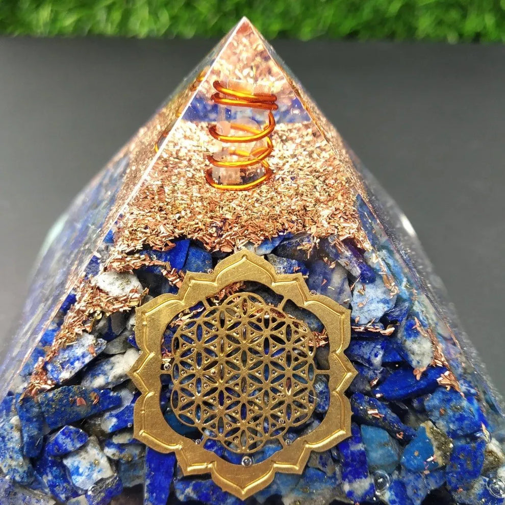 Lapis Orgonite Pyramid