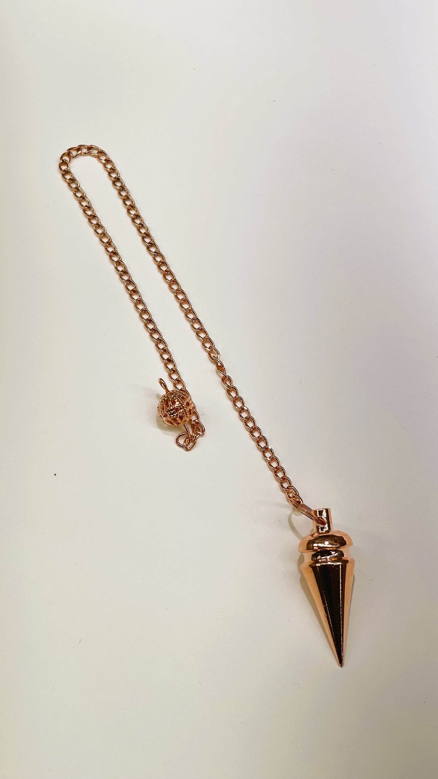 Solid Cone Metal Pendulum Copper