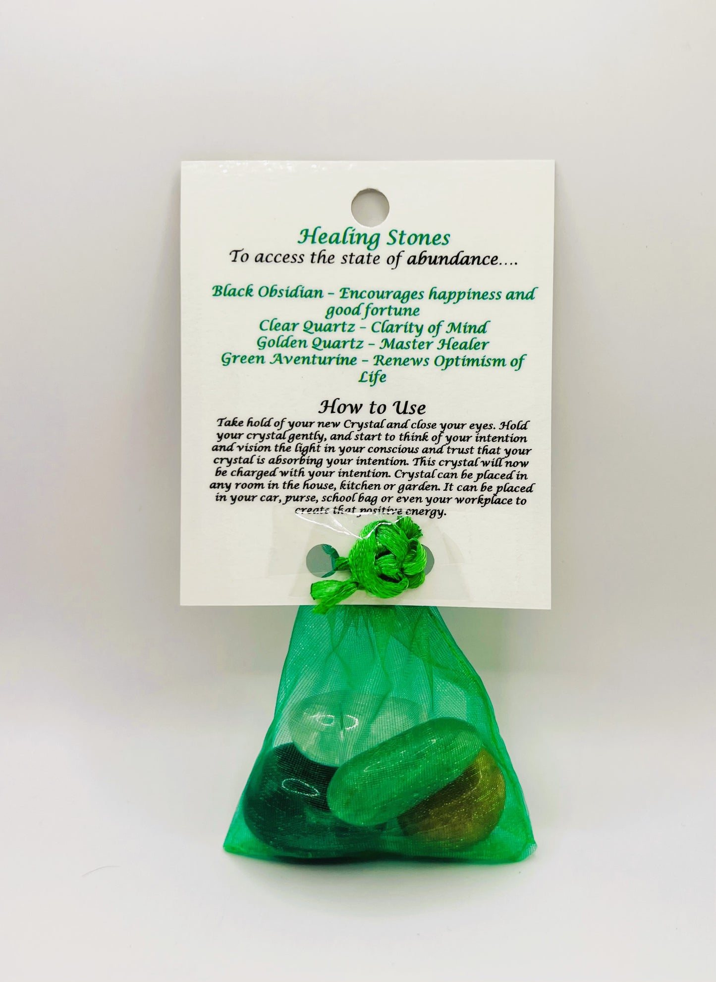 Abundance - Crystal Healing Bag