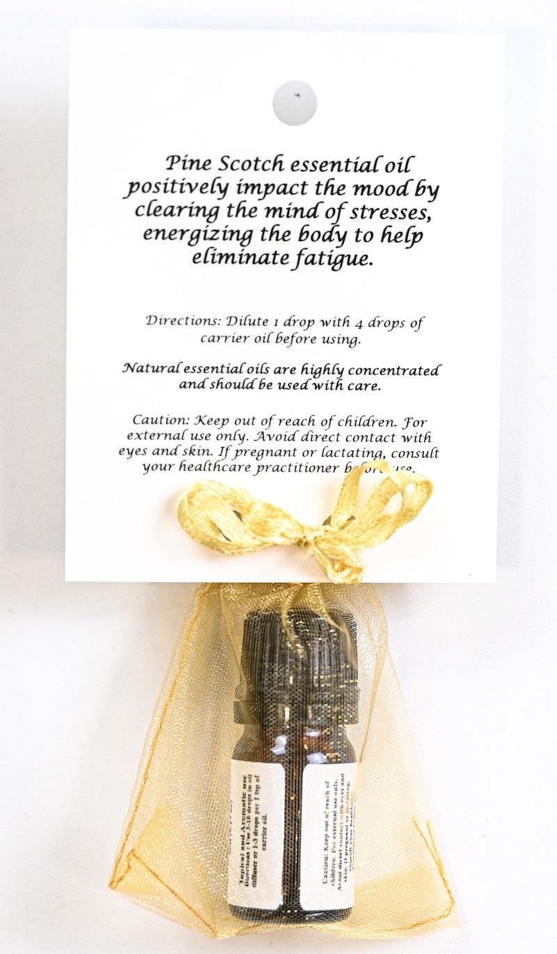 Pine Scotch Essential Oil with Beautiful Diffuser Flower 5ml