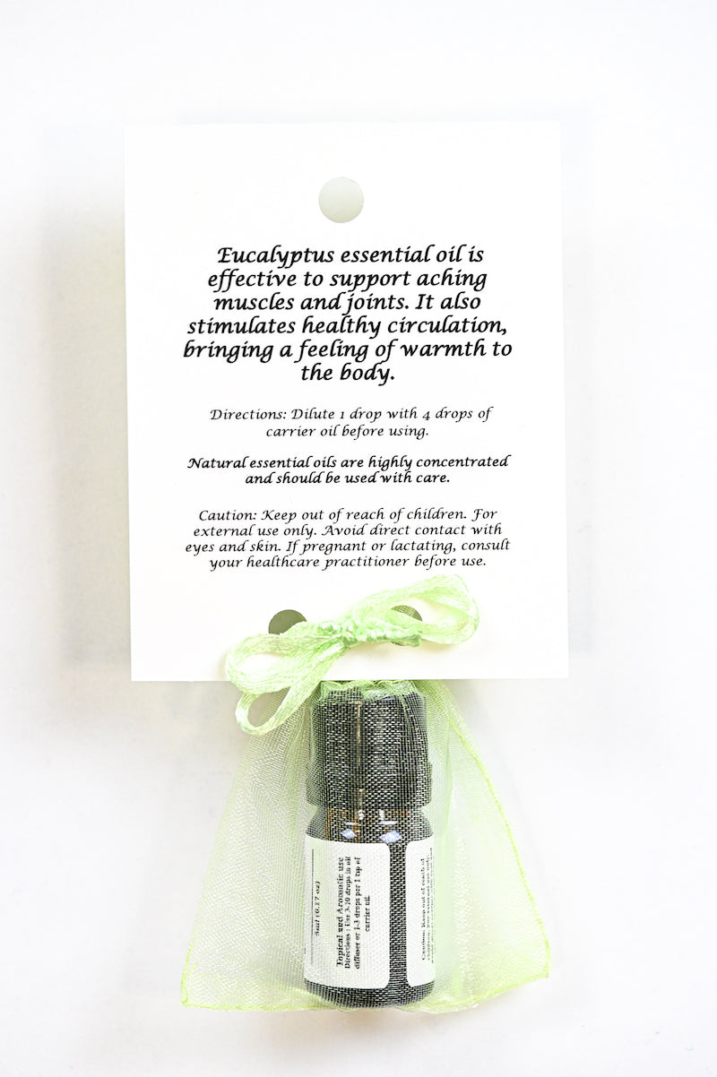 Eucalyptus Essential Oil with Beautiful Diffuser Flower 5ml