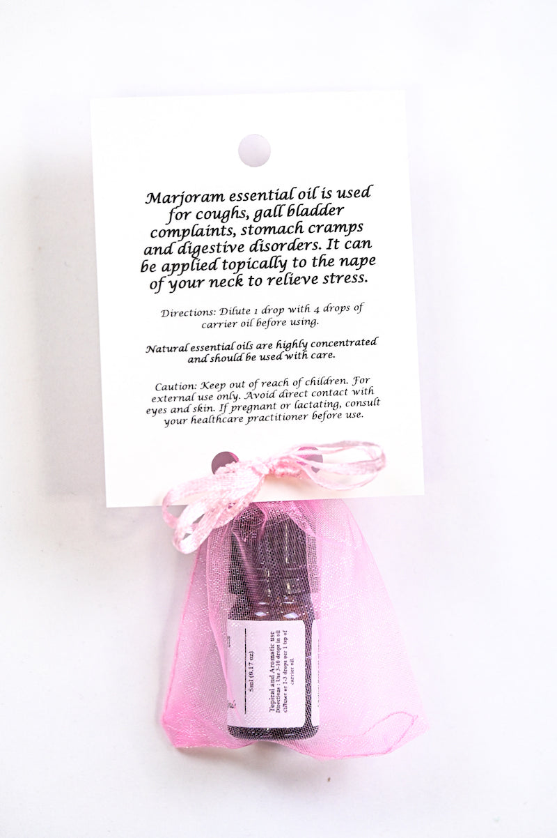 Marjoram Essential Oil with Beautiful Diffuser Flower 5ml