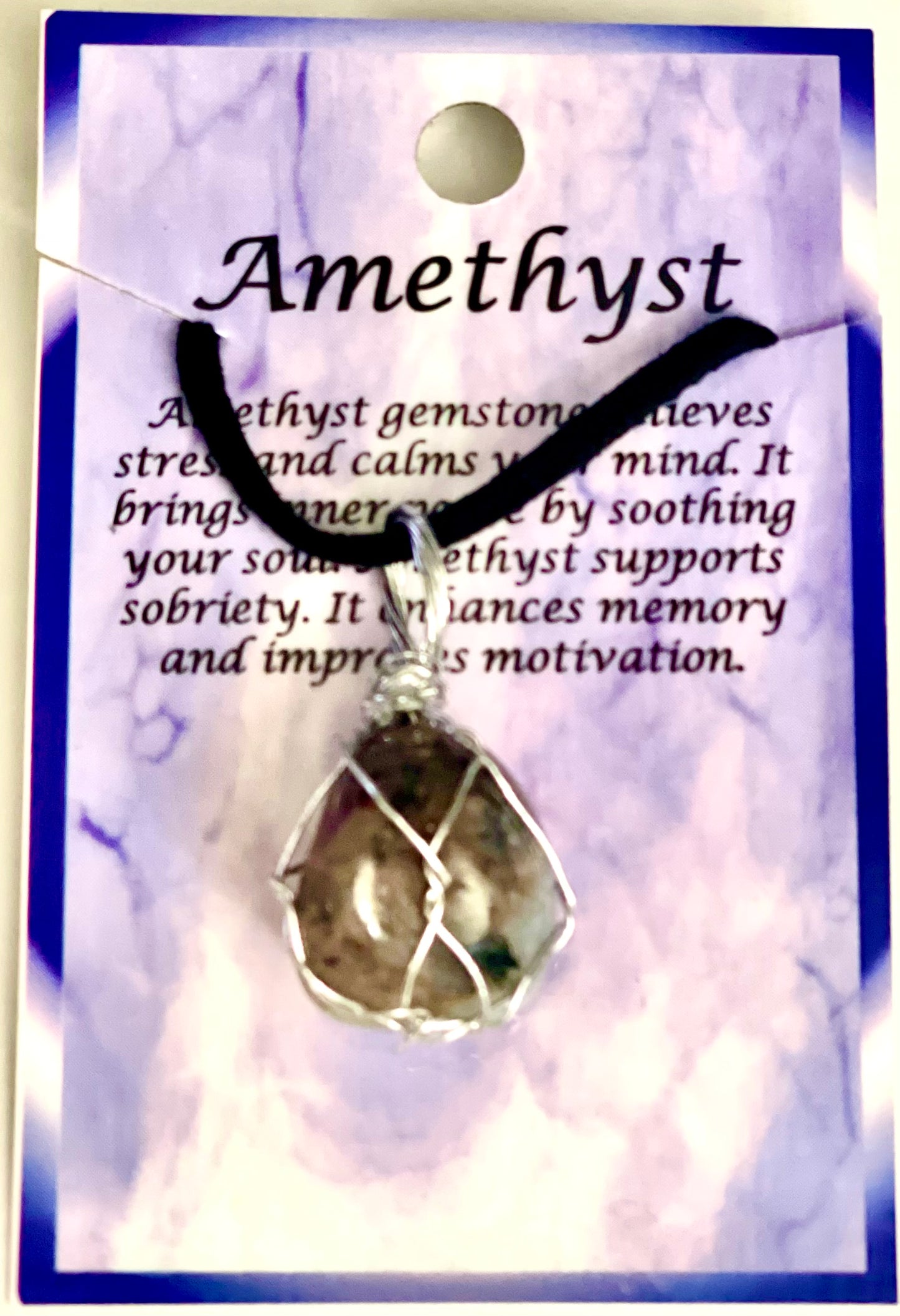 Natural Gemstone Wire Wrapped Necklace