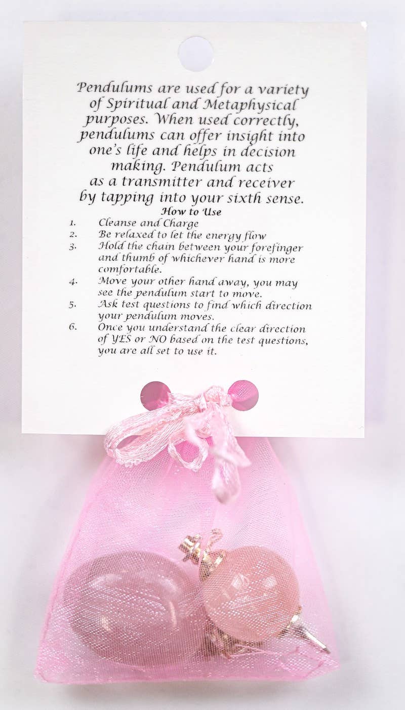 Rose Quartz Pendulum