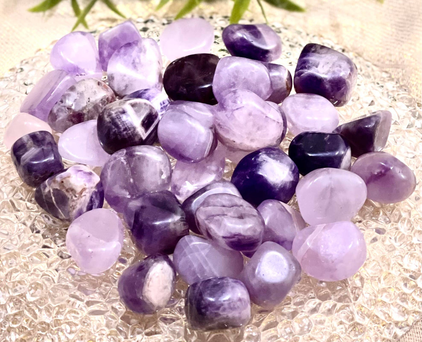 Natural Amethyst Tumbled Stone - 1Lb