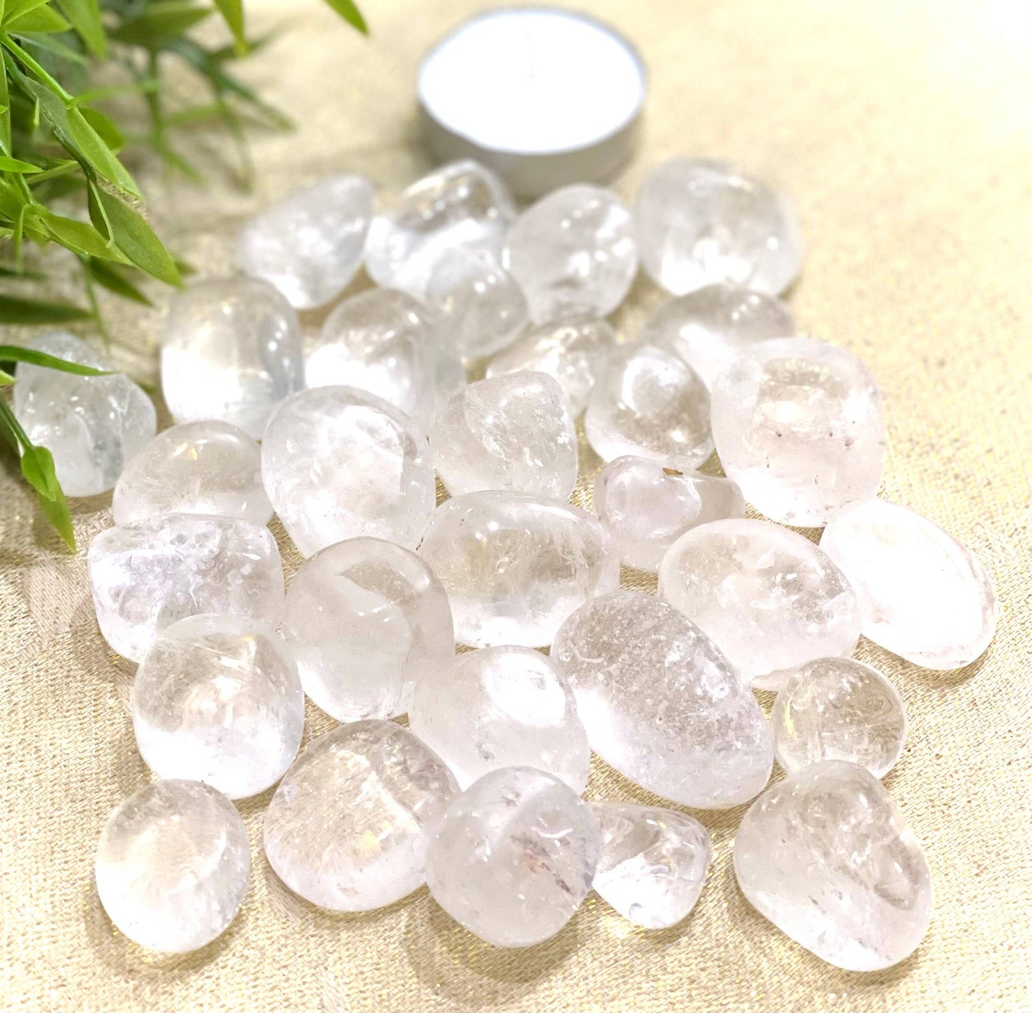 Natural Clear Quartz Tumbled Stone - 1Lb