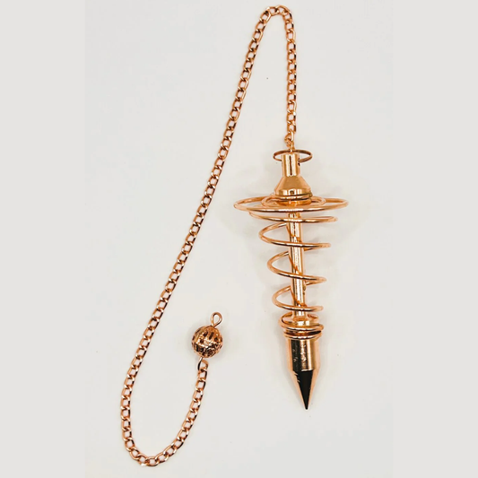 Spiral Metal Pendulum Copper