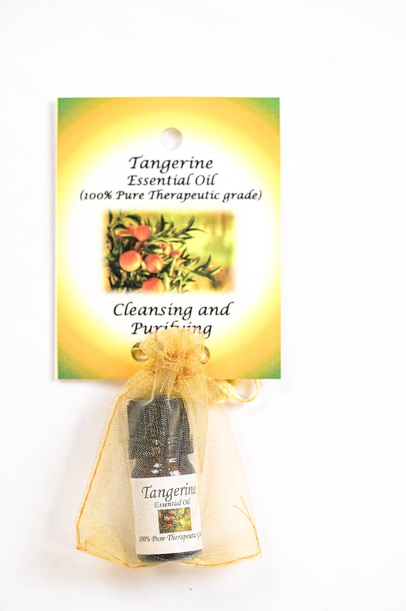 Tangerine Essential Oil with Beautiful Diffuser Flower 5ML