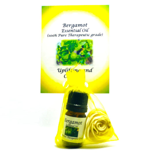 Bergamot Essential Oil with Beautiful Diffuser Flower 5ML