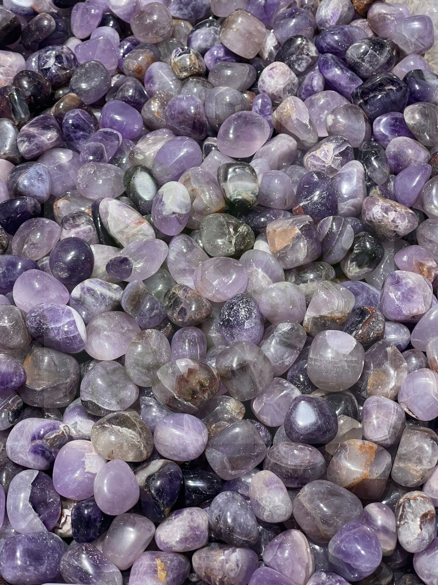 Natural Amethyst Tumbled Stone - 1Lb