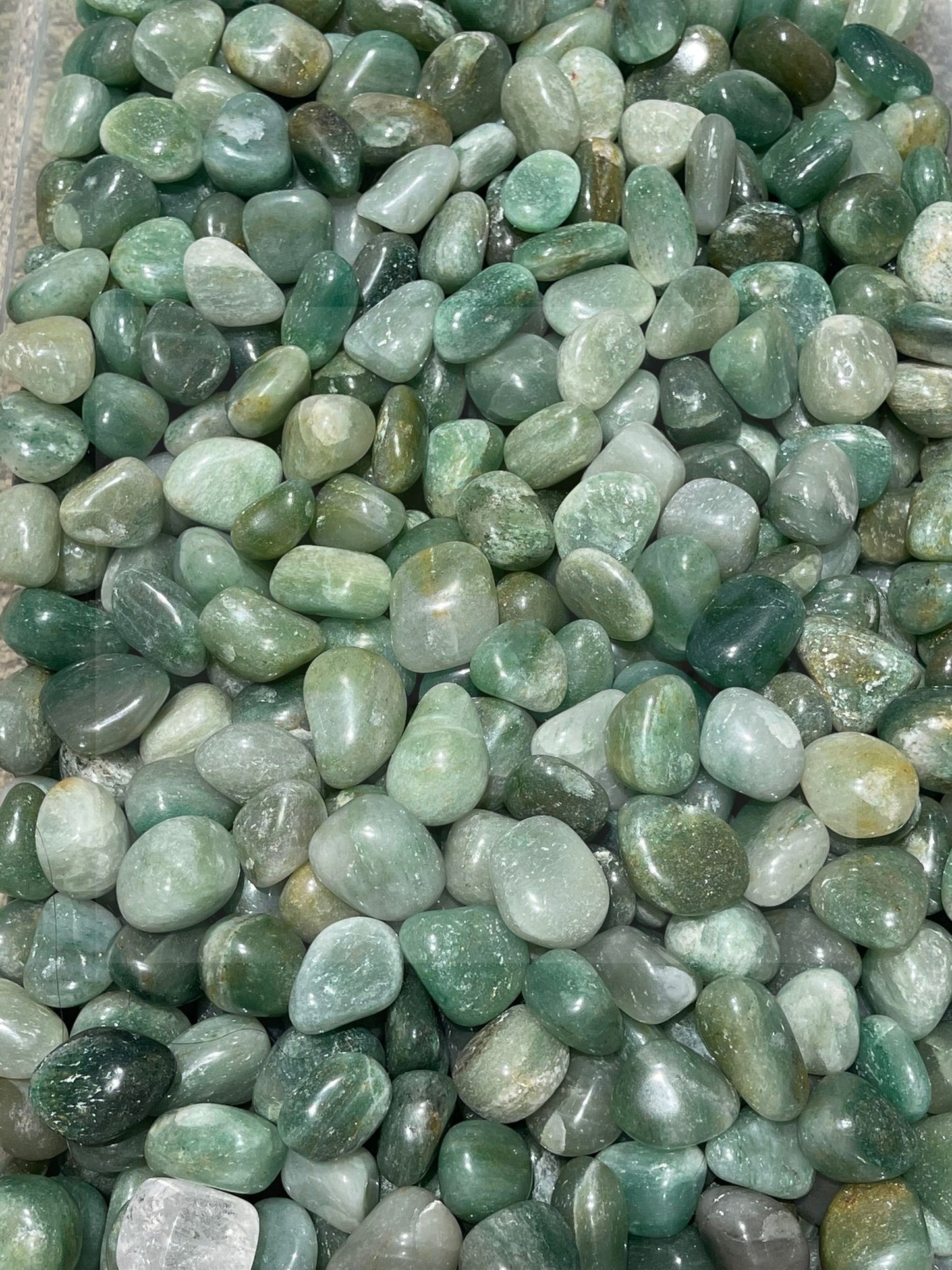 Natural Green Aventurine Tumbled Stone - 1Lb