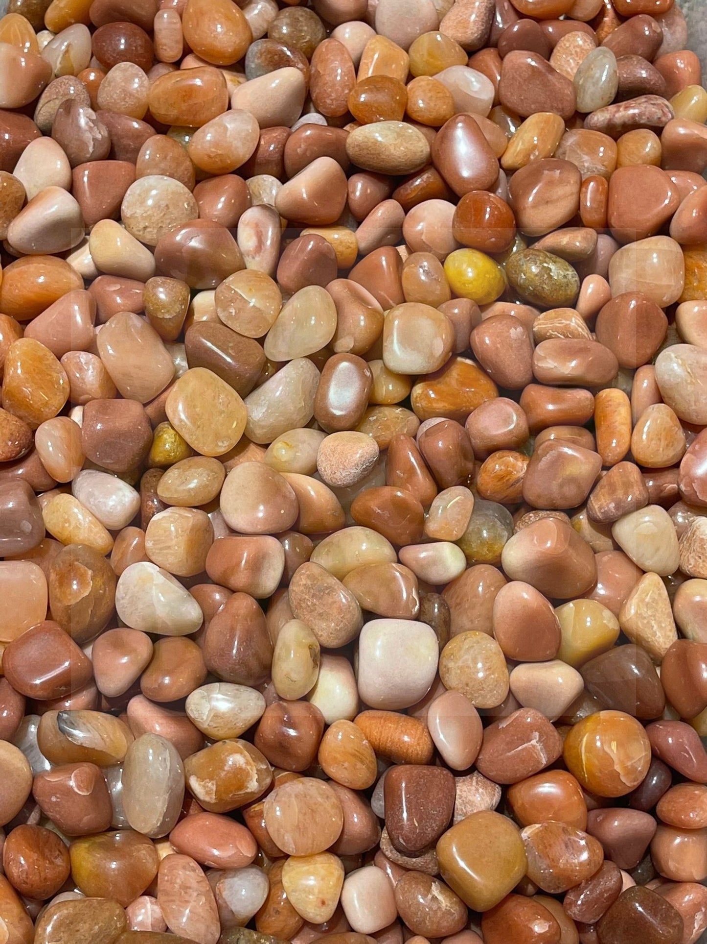 Natural Peach Aventurine Tumbled Stone - 1Lb