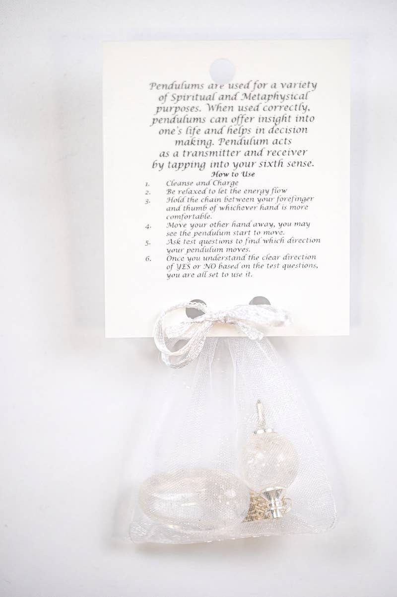 Clear Quartz Pendulum