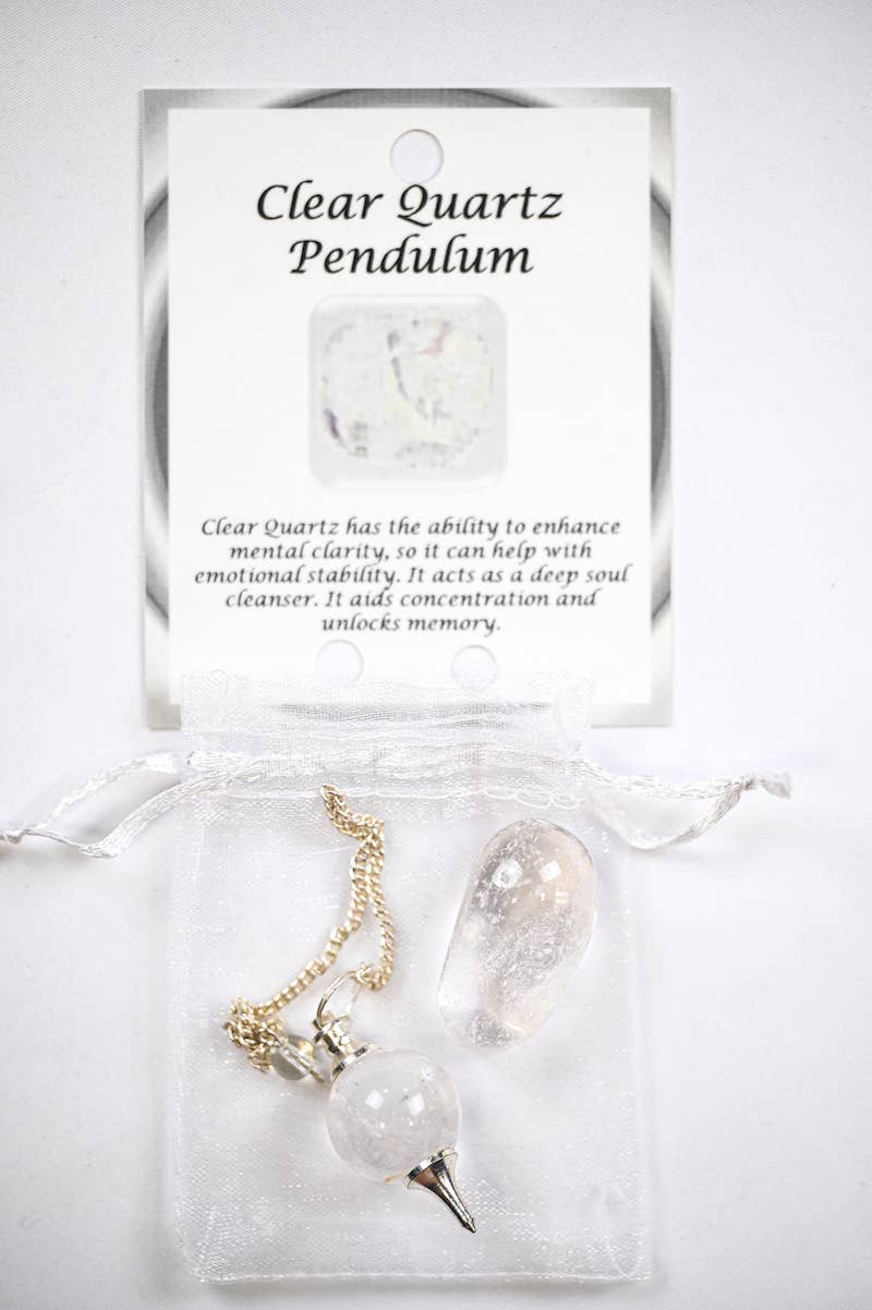 Clear Quartz Pendulum