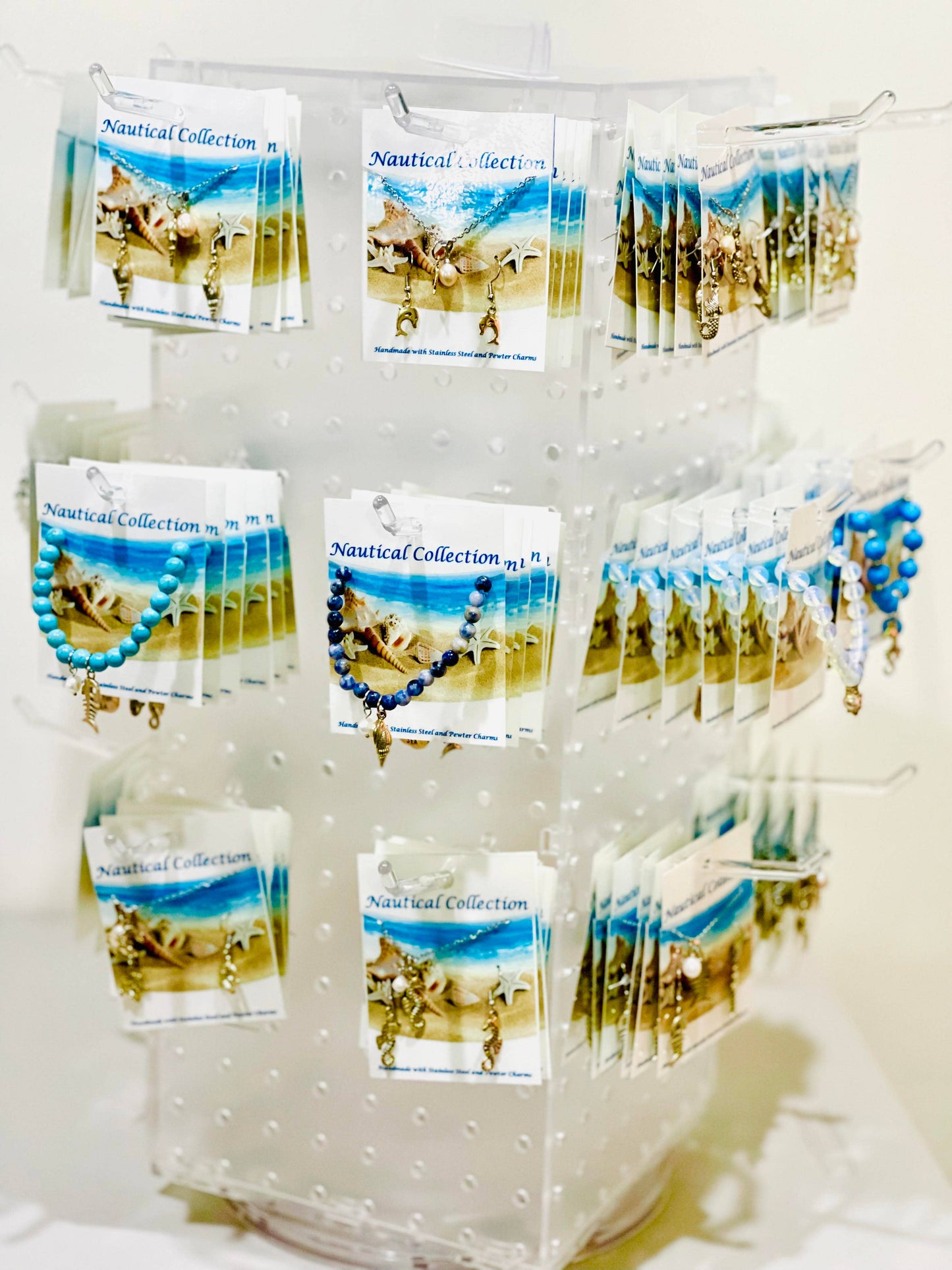 Nautical Charm Sets with Free Rotating Display