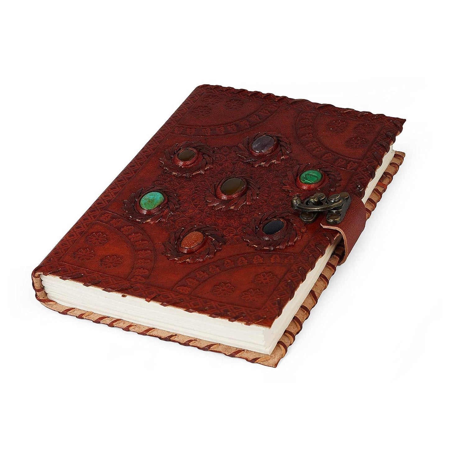 Leather Journal 7 Gemstone