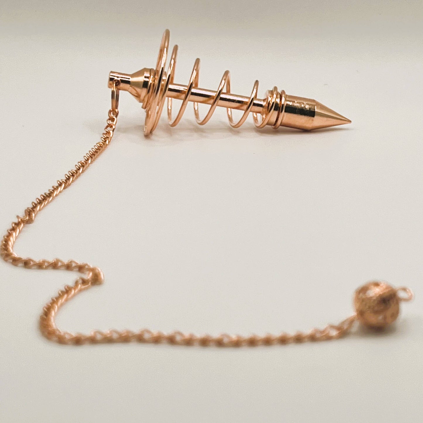 Spiral Metal Pendulum Copper