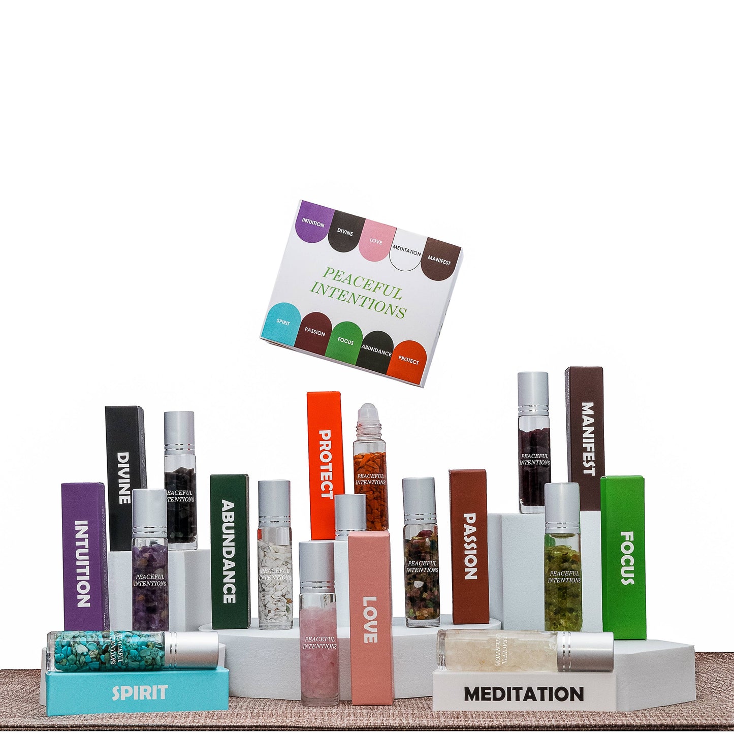 Essential Oil Blend Crystal Roll On Bottles