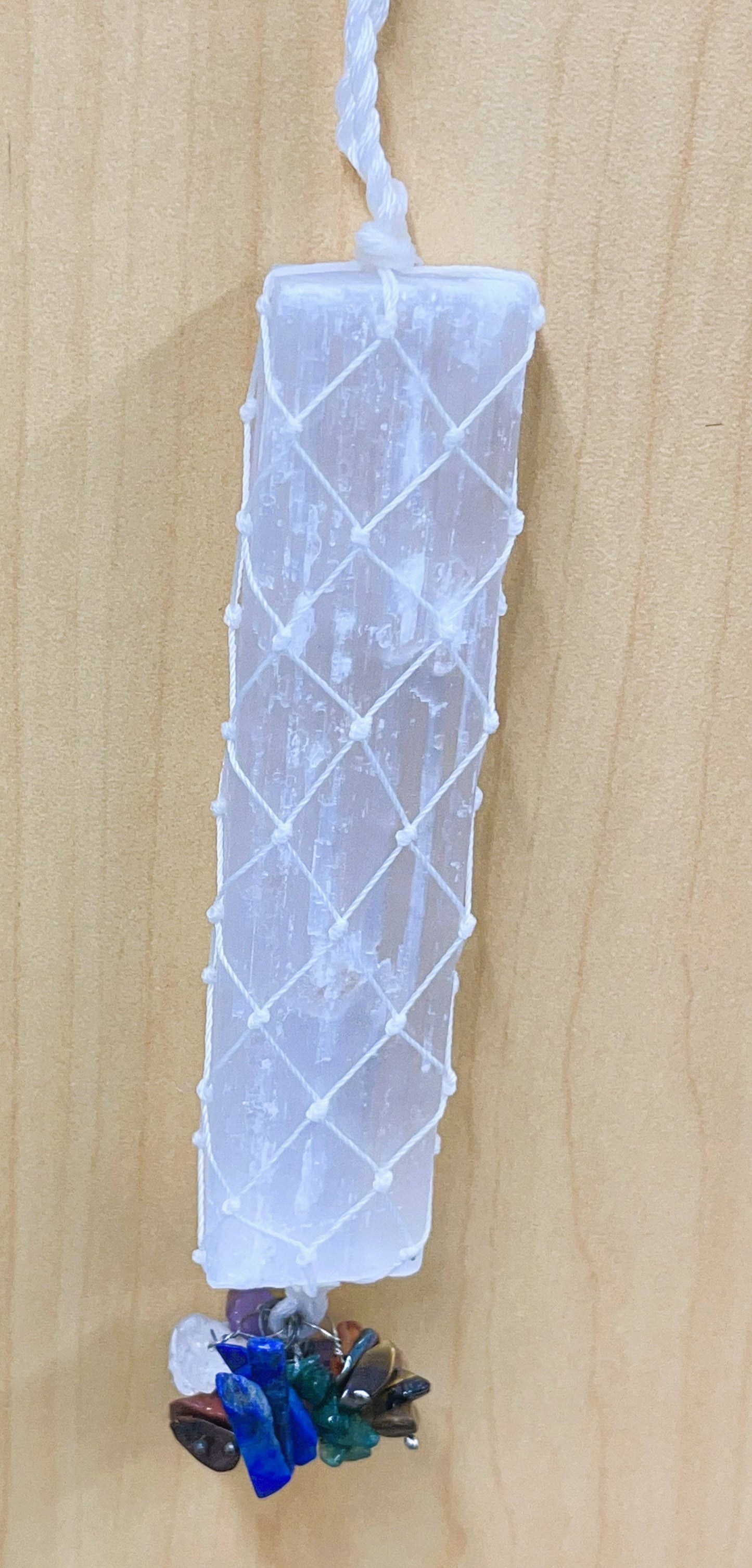 Selenite White Thread Chakra Sun Catcher