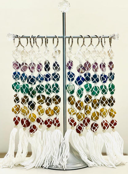 White Thread Chakra Natural Gemstone Hanging