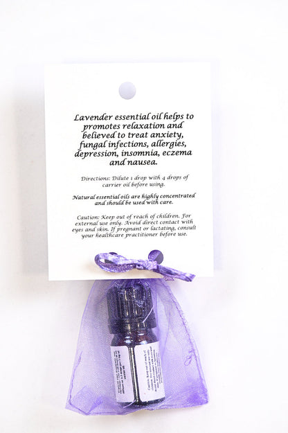 Lavender Essential Oil with Beautiful Diffuser Flower 5ml