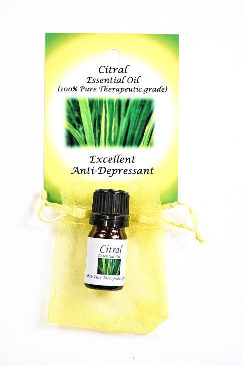 Citral Essential Oil with Beautiful Diffuser Flower 5ml