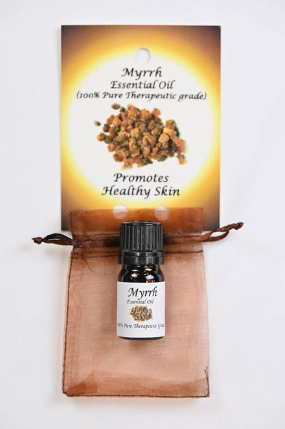 Myrrh Essential Oil with Beautiful Diffuser Flower 5ml