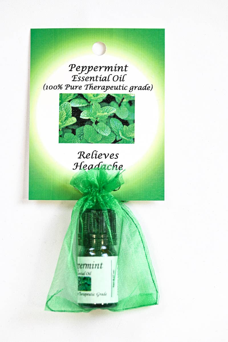 Peppermint Essential Oil with Beautiful Diffuser Flower 5ml