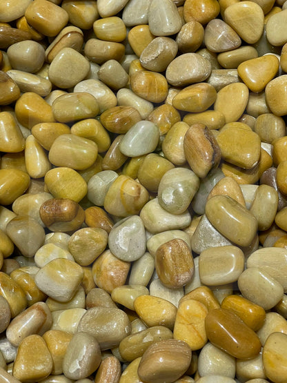 Natural Golden Quartz Tumbled Stone - 1Lb