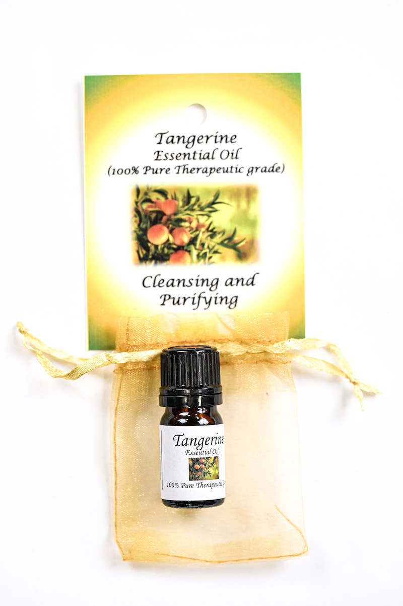Tangerine Essential Oil with Beautiful Diffuser Flower 5ML