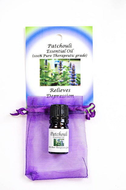 Patchouli Essential Oil with Beautiful Diffuser Flower 5ml