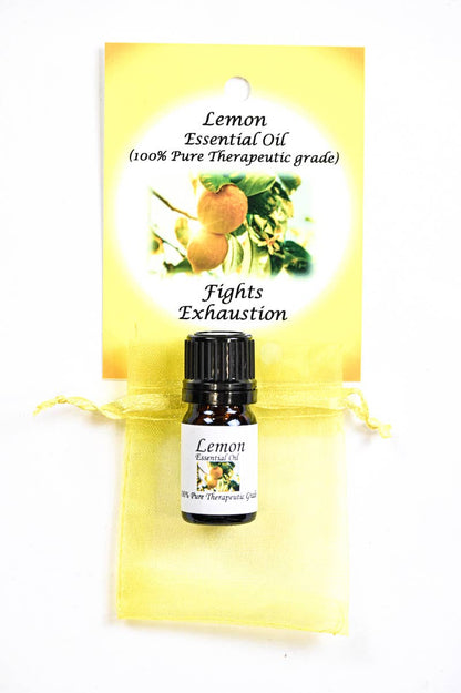 Lemon Essential Oil with Beautiful Diffuser Flower 5ml