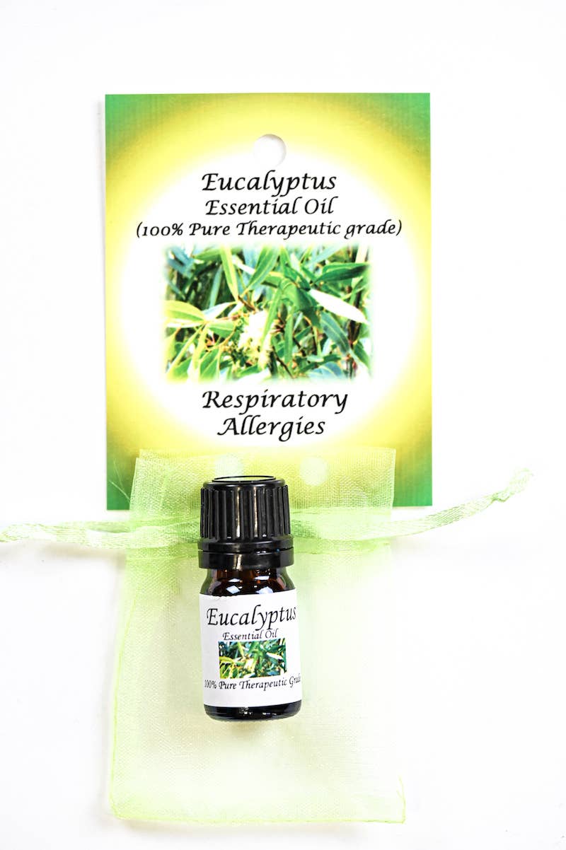 Eucalyptus Essential Oil with Beautiful Diffuser Flower 5ml
